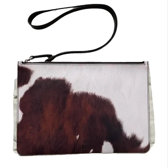 Burberry cow print Leather wristlet - Picture 1 of 6